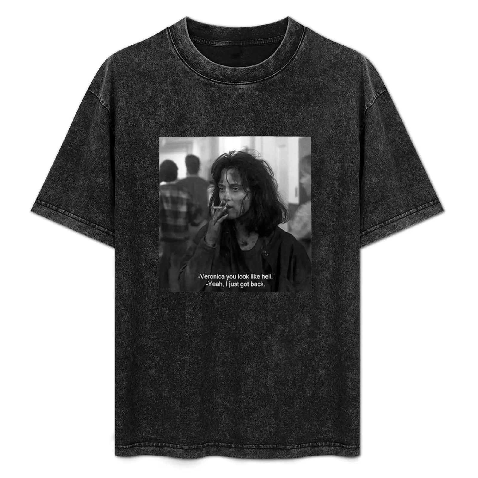 

Heathers Veronica Sawyer Veronica you look like hell T-Shirt Art Pattern Printed Casual Top