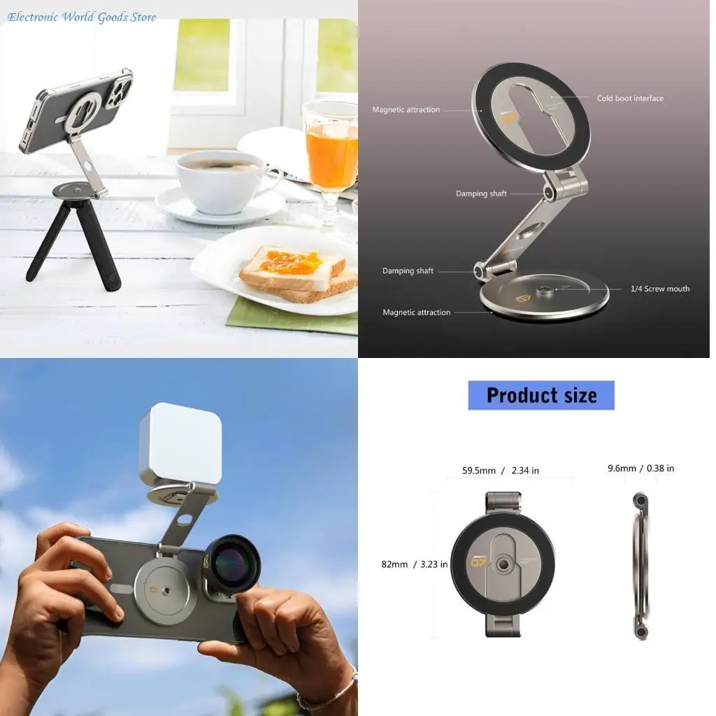 

Подставка для мобильного телефона A3PD с креплением на холодный башмак, магнитный держатель для телефона с резьбовым отверстием