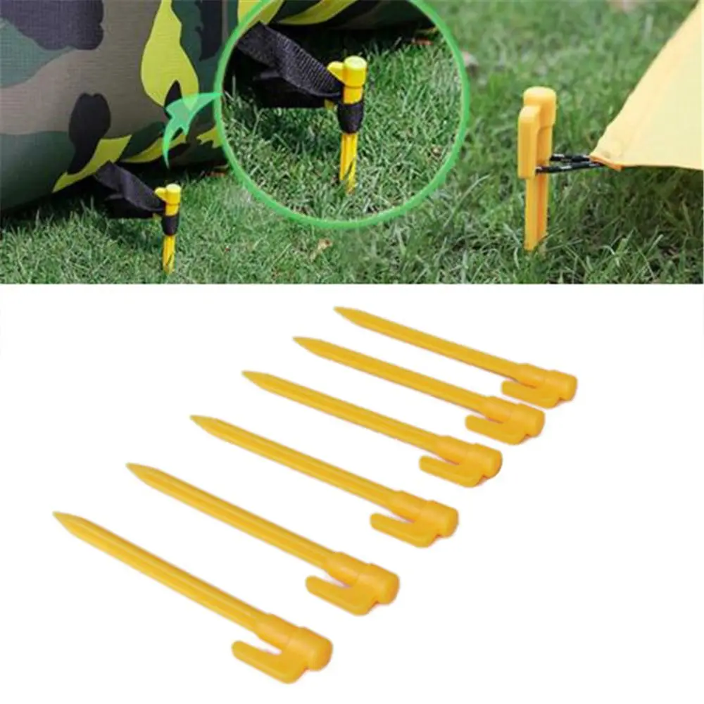 Travel Plastic Camping Tent Mat Heavy Duty Pegs Pins Nails Fixing Tents Stakes Stake Nails