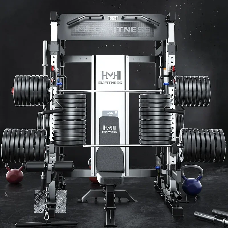 Smith-Machine de gymnastique multifonctionnelle avec câble croisé, équipement de fitness, rack de squat électrique, série M8, commercial, maison