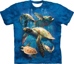 Turtle - Engaging Visuals With 3D Effect, T-Shirts For Boys - Cool, Lightweight And Comfy Summer Clothes! for summer sells hot