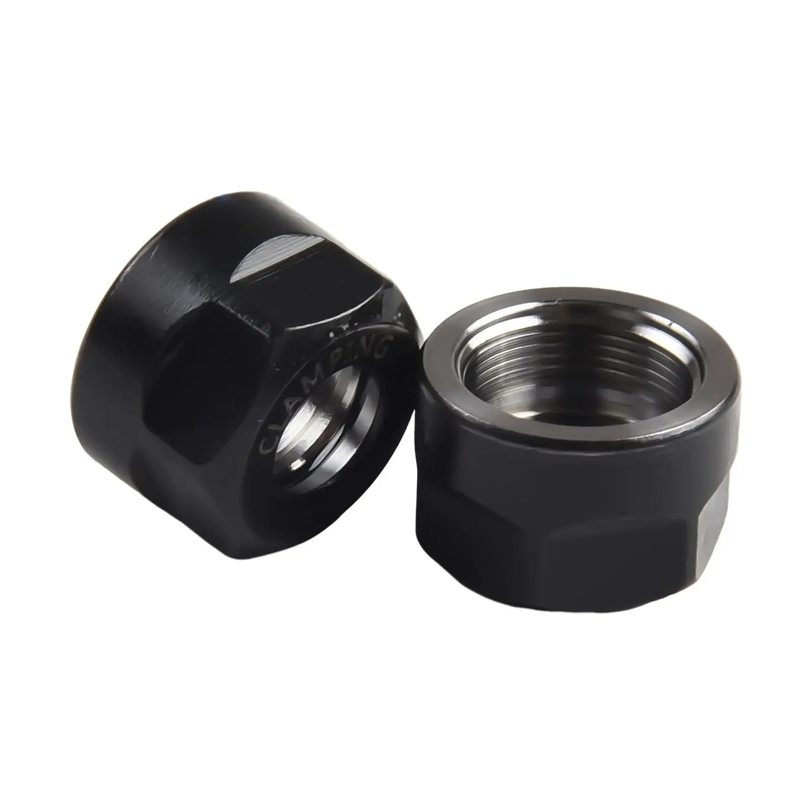 2PCS ER11 A Type Collet Clamping Nut*0.75mm For ER Collet Milling CNC Chuck Holder Lather Grade 1 40CR Steel Nuts Cnc Tool