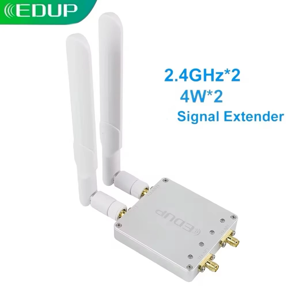 EDUP AB023S 2.4GHz 4W Dual Band WiFi Booster High Power Signal Repeater Extender Amplifier for Repeater Connectivity