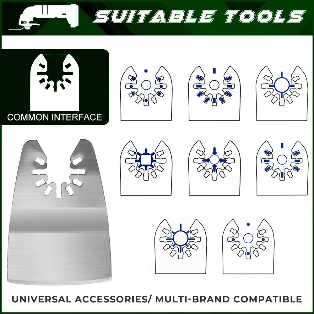 XCAN 1 Stück Edelstahl-Multitool-Sägeblatt 50 mm Schnellwechsel-Schaberklingen Oszillierendes Multitool für Elektrowerkzeug-Zubehör – Detail 5