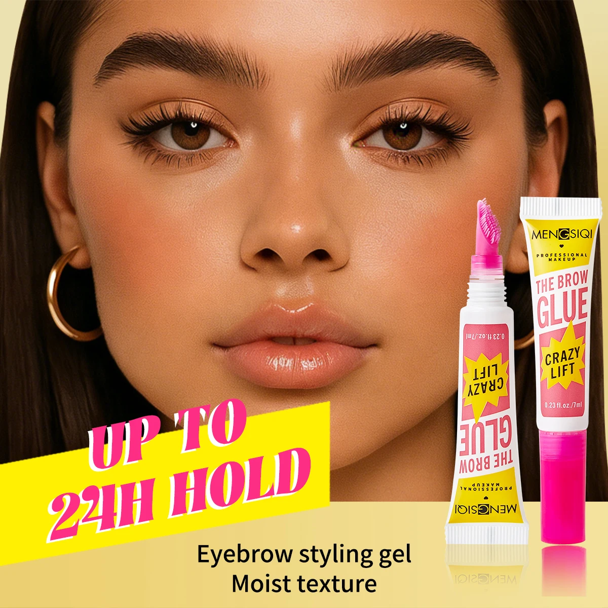 Augenbrauengel, langanhaltend, fest fixierend, wasserfest, schnell trocknend, transparentes Augenbrauengel, Make-up, Augen-Make-up