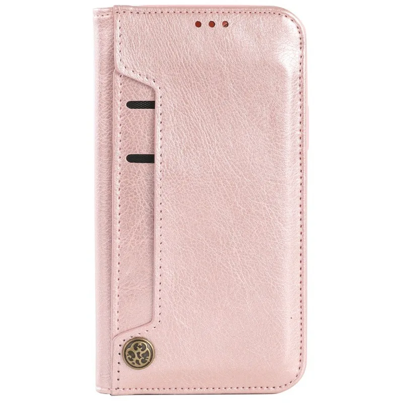 For IPhone15pro Max/15Plus Leather Phone Case for Apple Wallet Simple Flip Phone Case with Card Slots