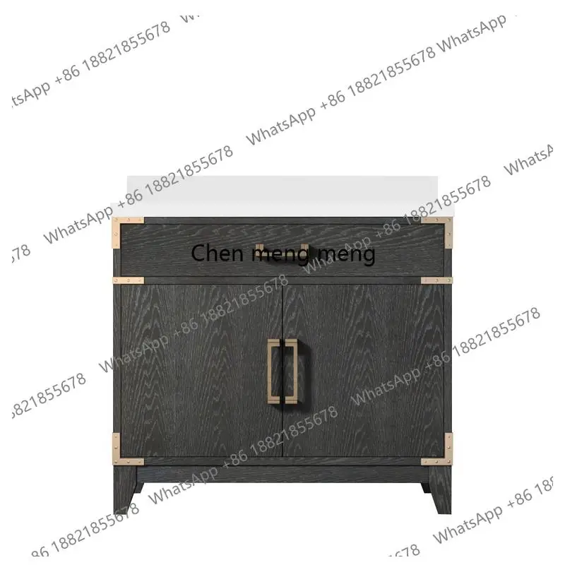 

36" Black Oak Single Bath Vanity with Cultured Marble Top, 22" Depth, Elegant Design for Modern Bathrooms, Ample Storage Space