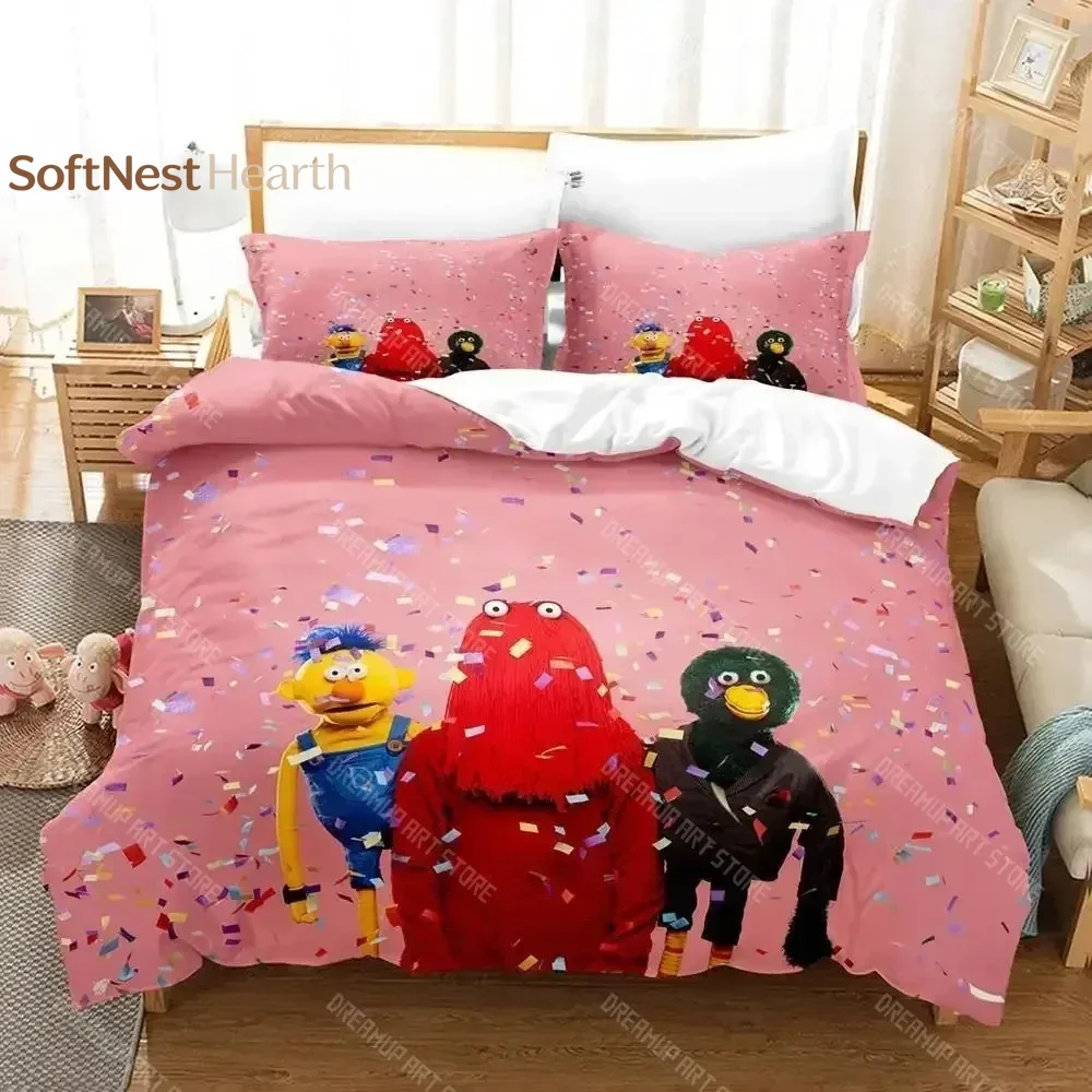 2026 Dont Hug Me Im Scared Bedding Set Single Twin Full Queen King Size Bed Aldult Kid Bedroom Duvetcover Anime Bed