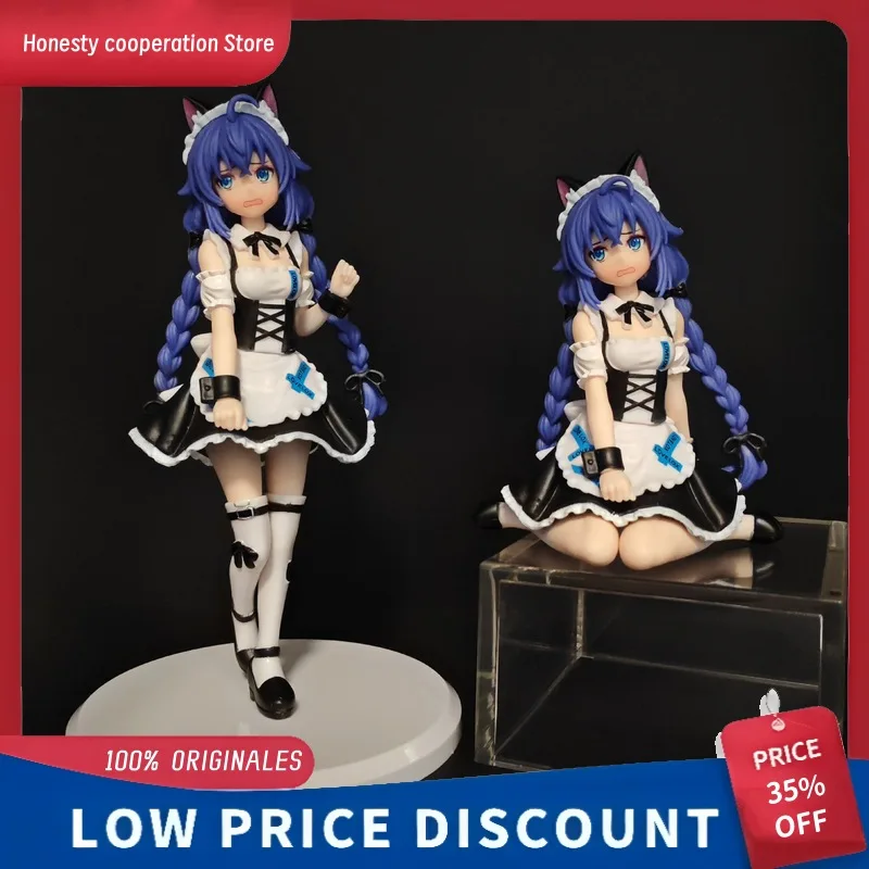 Image of Roxy Migurdia Mushoku Tensei Katzenohr-Maid-Outfit, PVC-Modell, Sammlerstück, Desktop-Dekoration, Ornament für Anime-Hobbyisten