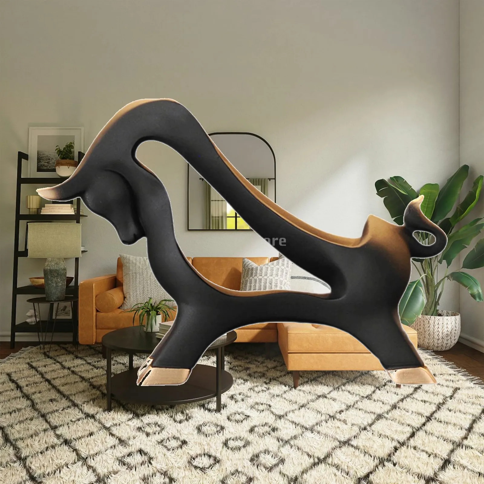 Tabletop Wine Rack Ornament Decorative Multipurpose Figurine for Living Room Bar Office Home Decoration Housewarming Gift