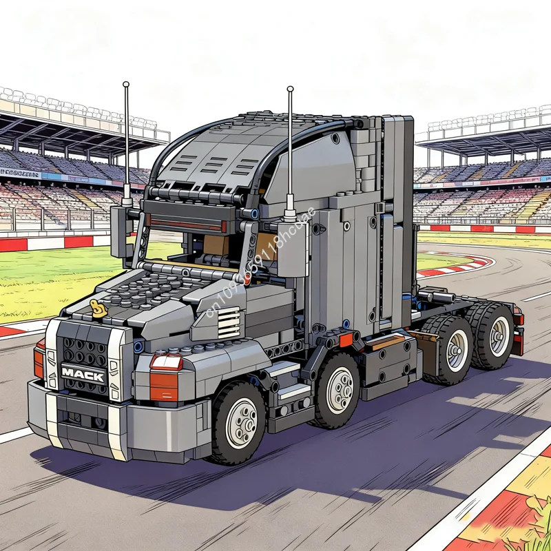 

1664 шт. MOC MOD рамка сцена 2 двойное рулевое управление техническая модель рождественский подарок строительные блоки сборка игрушки DIY идея образование дети