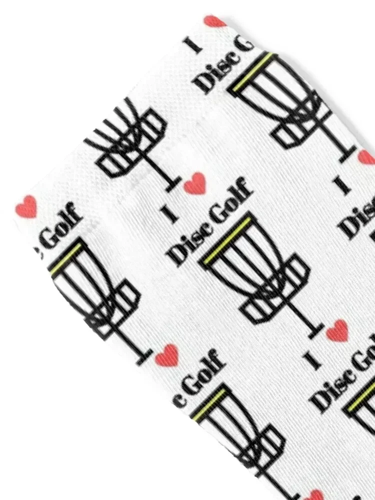 I Heart Disc Golf Socks fashionable hip hop FASHION christmas stocking Woman Socks Men's