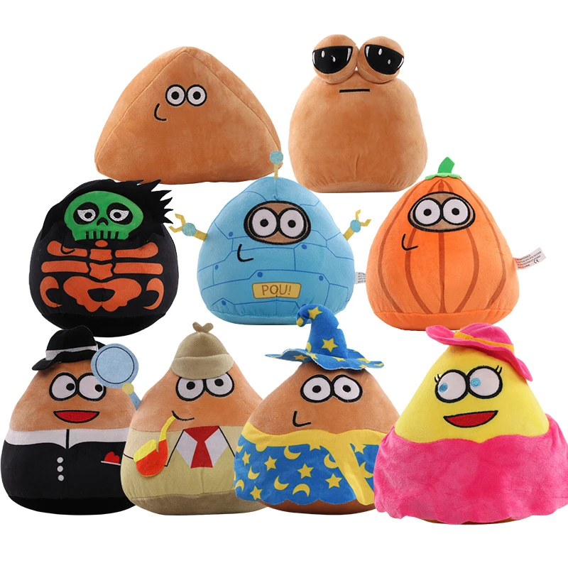 

17-23cm New My Pet Alien Pou Plush Stuffed Toys Cartoon Soft Plushie Dolls Peripheral Children Birthday Gifts Kawaii Xmas Decor