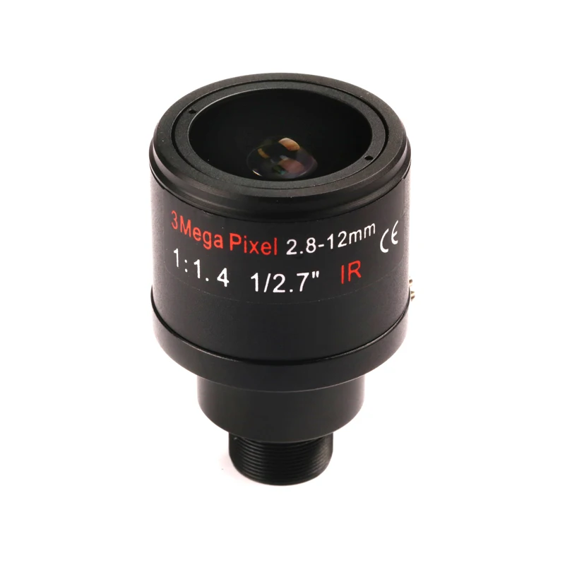 PU'Aimetis 3.0 mégapixels Iris fixe 2.8-12mm M12 objectif MTV Zoom à mise au point manuelle pour caméra CCD de sécurité CCTV 1/3 "et 1/4"