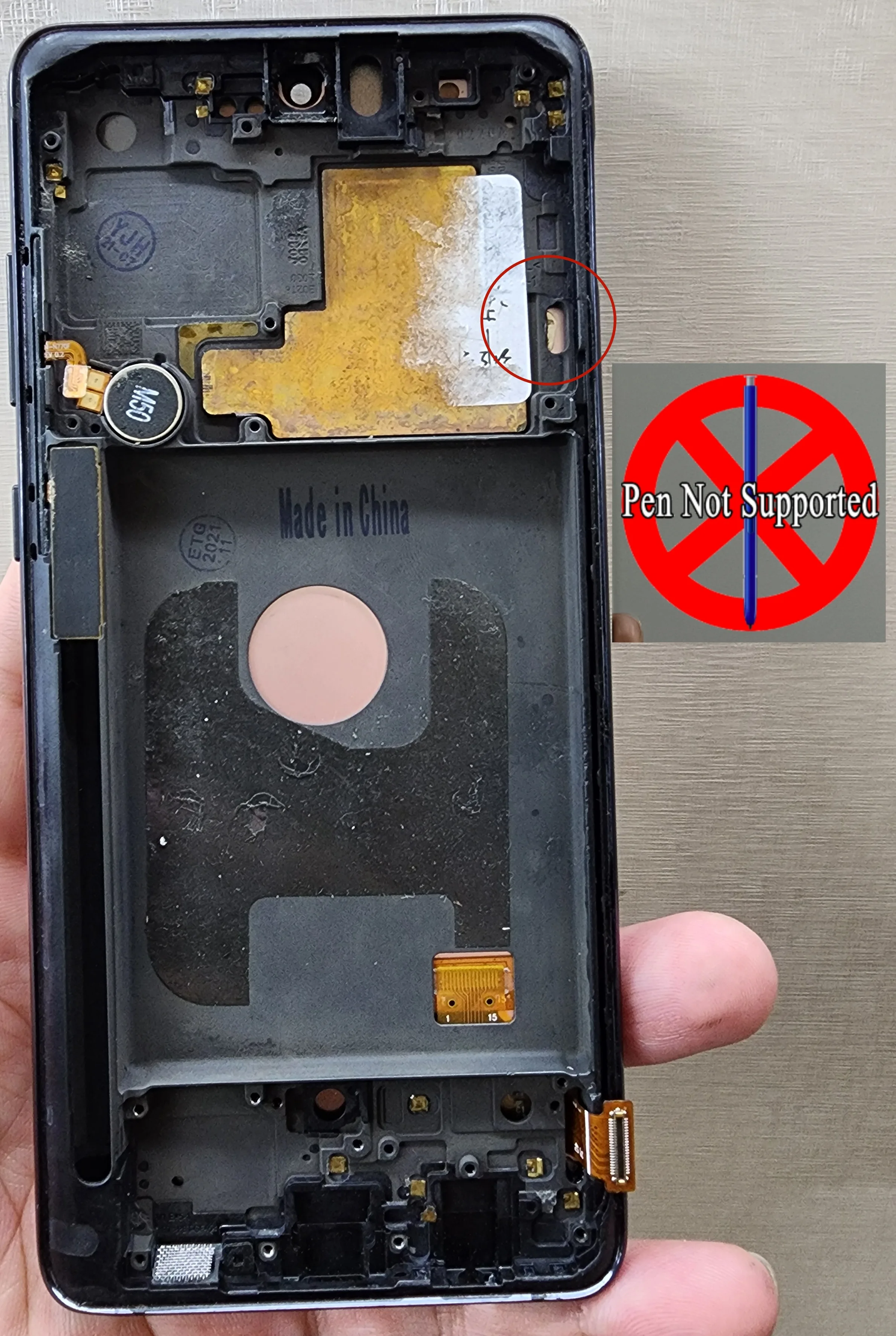 OLED For Samsung Galaxy Note 10 Lite N770 N770F N770F/DS LCD Display Digitizer Touch Screen Replacement with frame