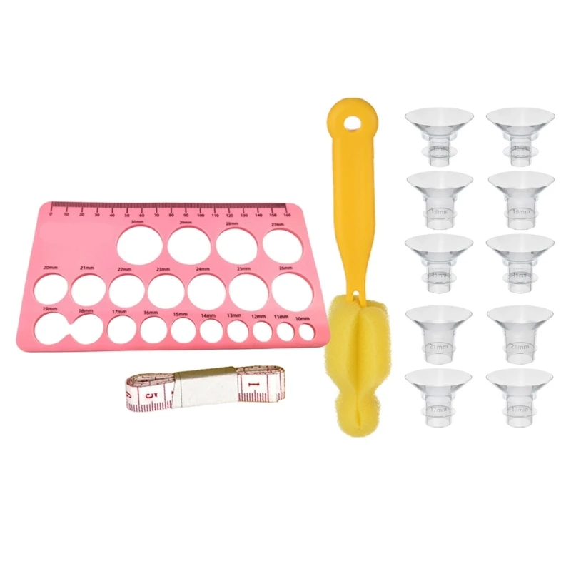 

Силиконовые фланцевые вставки для молокоотсосов, электрические молокоотсосы, разъем для сосков, 13/15/17/19/21 мм, фланцевая измерительная карта для сосков