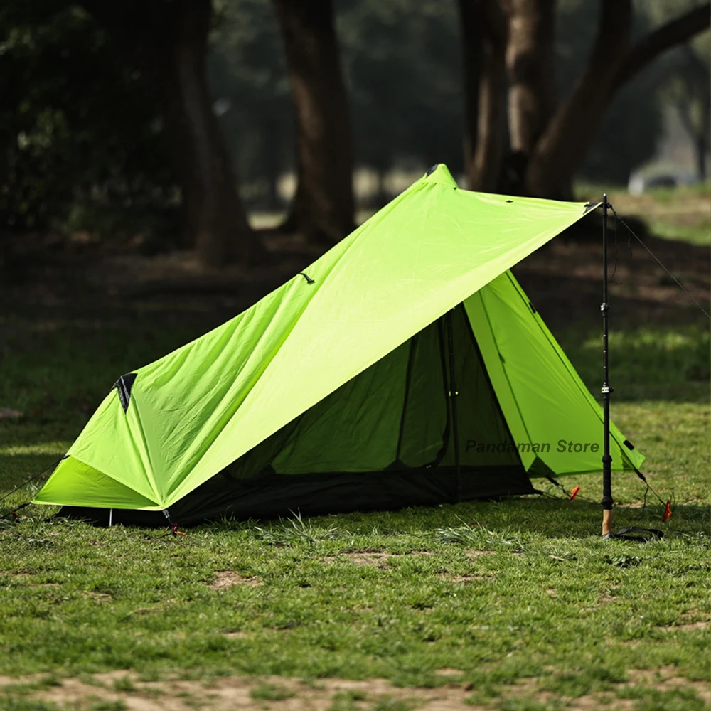 Outdoor Camping Tent BC Lightweight Green Arrow 15D Silicone Coated Ultralight Mountaineering Single Tent