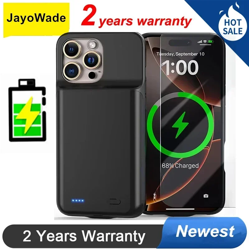 

10000mah Battery Case for iPhone 16 Pro Max Ultra-Slim Power Case Rechargeable Charging Cover Battery Pack for iPhone 16 Pro Max
