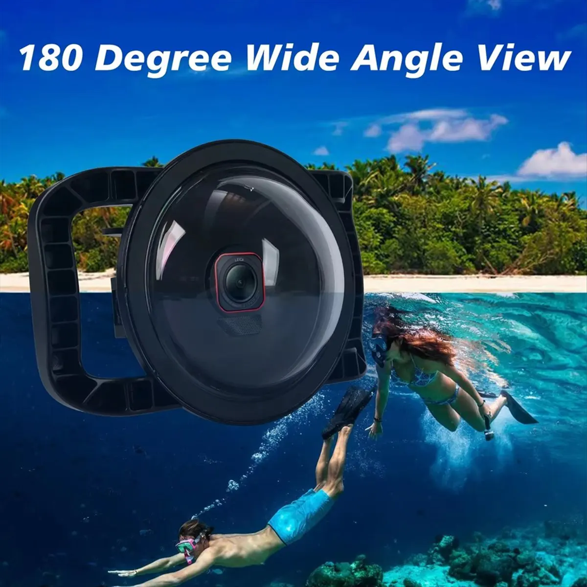 New Underwater Dome Port for Pro 2 Camera,Anti- Scratch, Hatch Closure System,Waterproof Up to 30M