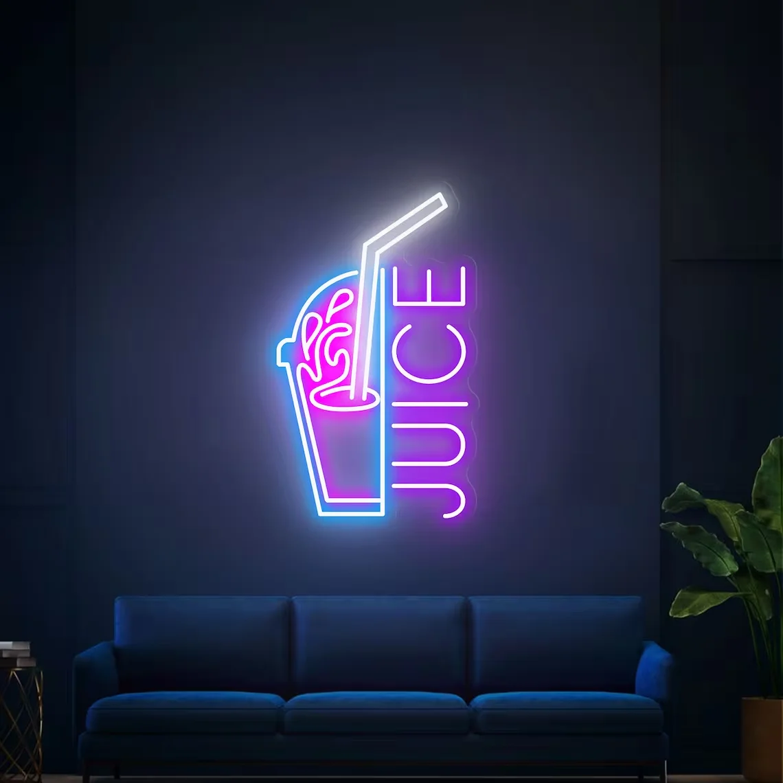 لافتة نيون مخصصة للأطفال ، أضواء ليلية ، تصميم عصير ، بار ، نادي ، فن جداري ، تعليق ، مقهى تجاري ، زفاف ، مراهقون #5