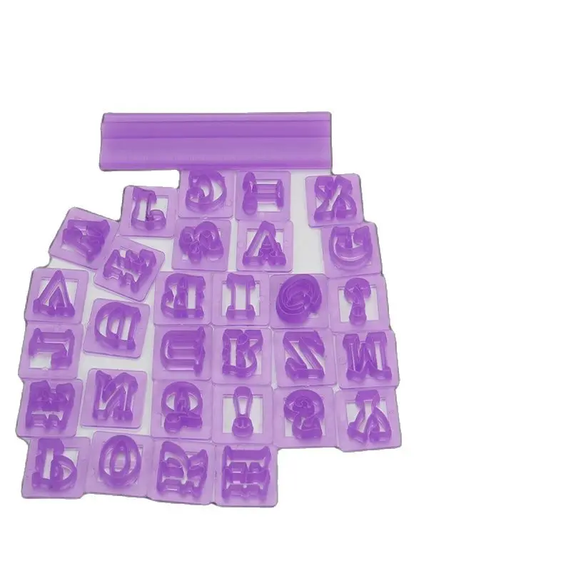 

Free Shipping Plastic 31pcs Numbers& Symbol Shapes Fondant Stamps DIY Cookie Cutters Set HB1060H