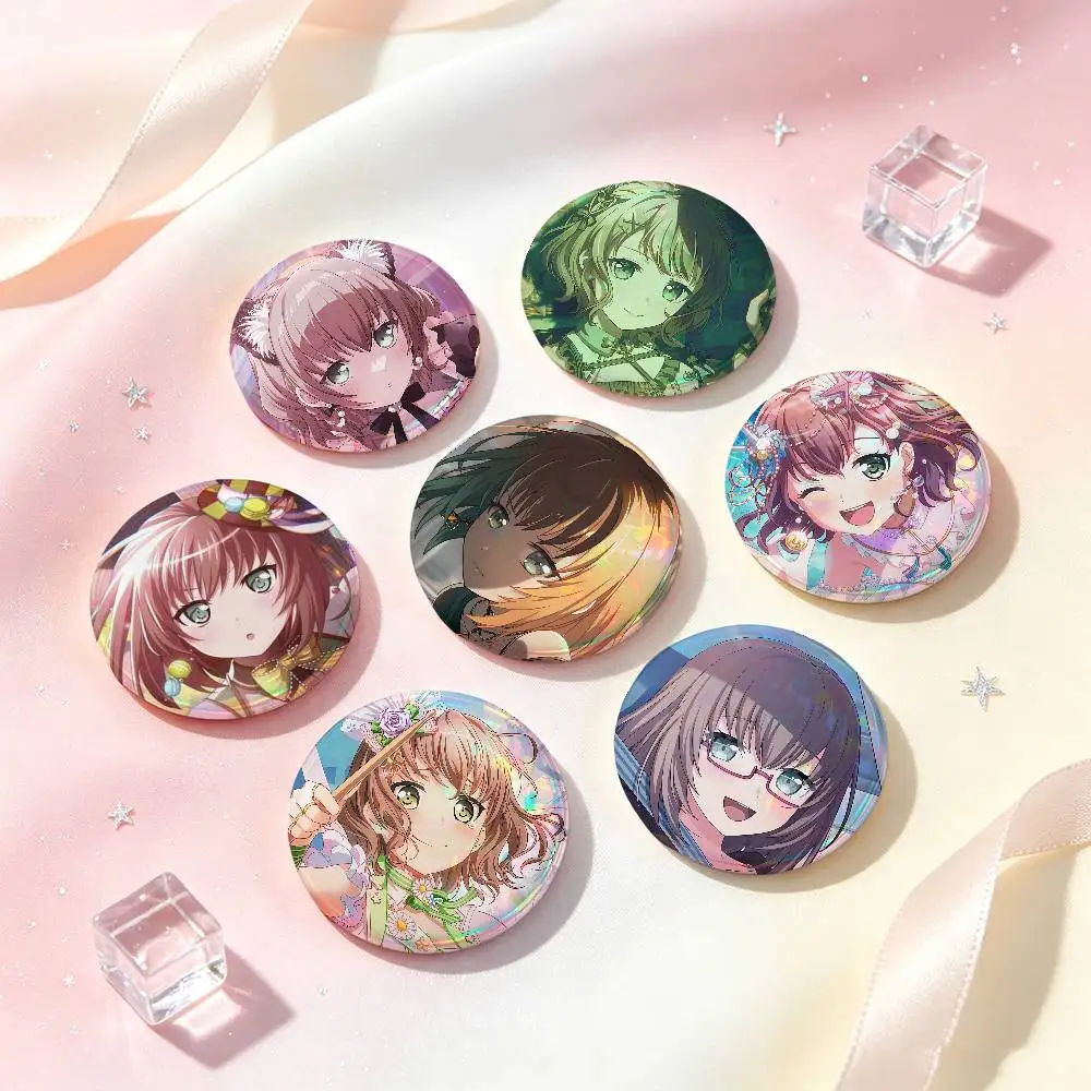 Yamato Maya BanG Dream Anime Badges Button Round Creative Pin Brooch Badge Bag Decor Accessories Fans Collect Friends Gifts