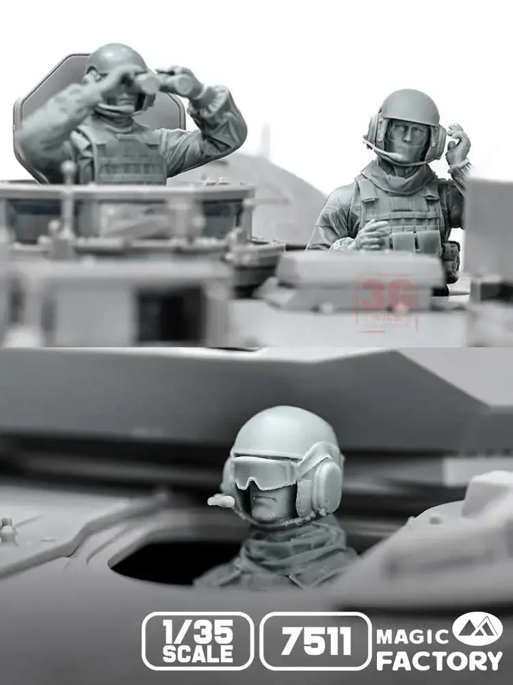 Magic Factory, Assembled Model Kit MF-7511 Modern US Fighting Vehicle Crew (For MF-2006 MF-2008) 1/35 Scale