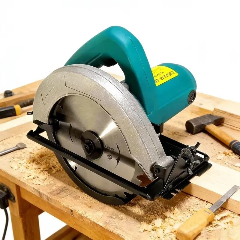 185mm Circular Saw 1050W Industrial Wood Cutting Machine with Plastic Housing Adjustable Angle and Depth for Professional Use