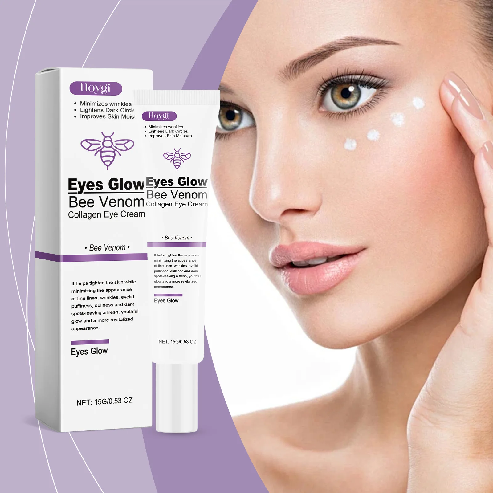 

Collagen Eye Cream Firming Moisturizing Elastic Skin Around The Eyes Hydrating and Shining Massage Eye Cream Reduce Fine Lines