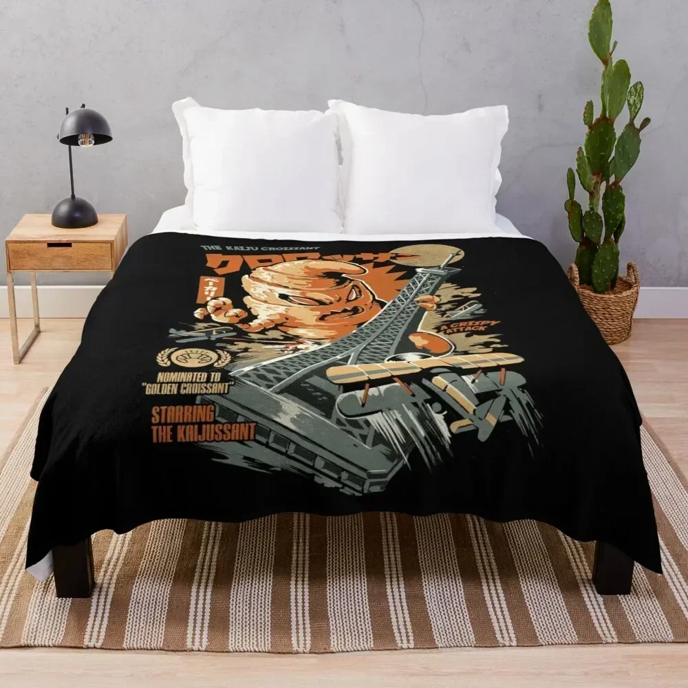 

The Kaijussant - Black Version Throw Blanket Cozy Sofa Blanket for TV Watching Napping