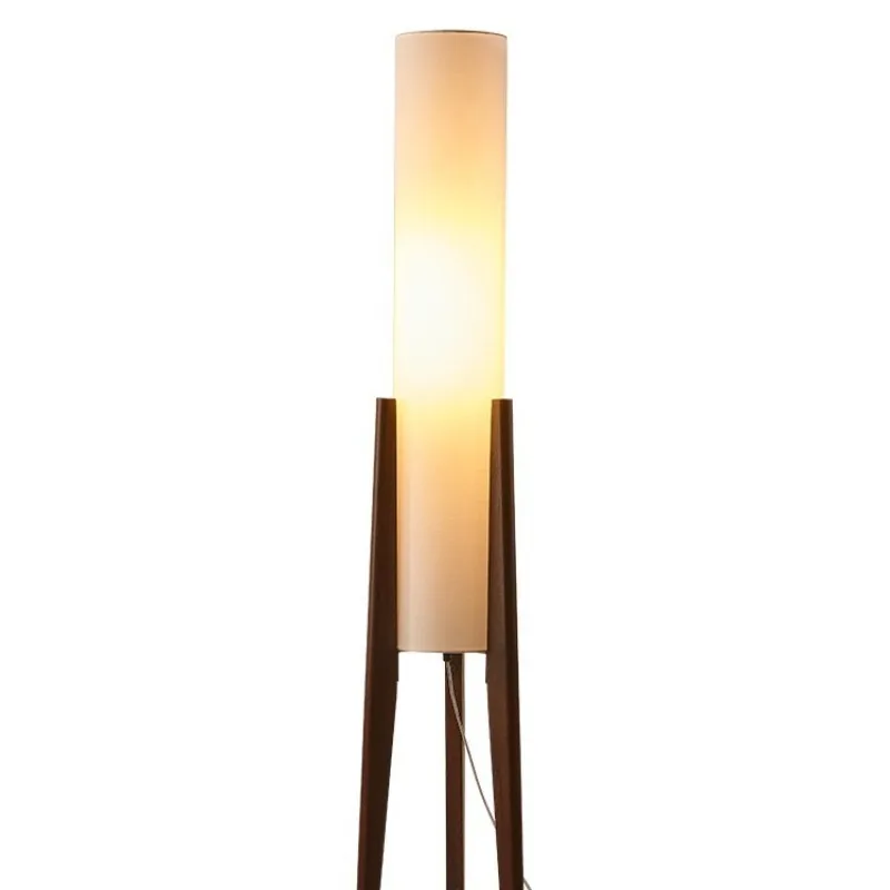 

Floor lamp Nordic Chinese retro solid wood living room sofa ambient light wabi sanfeng art bedroom bedside decorative lamp