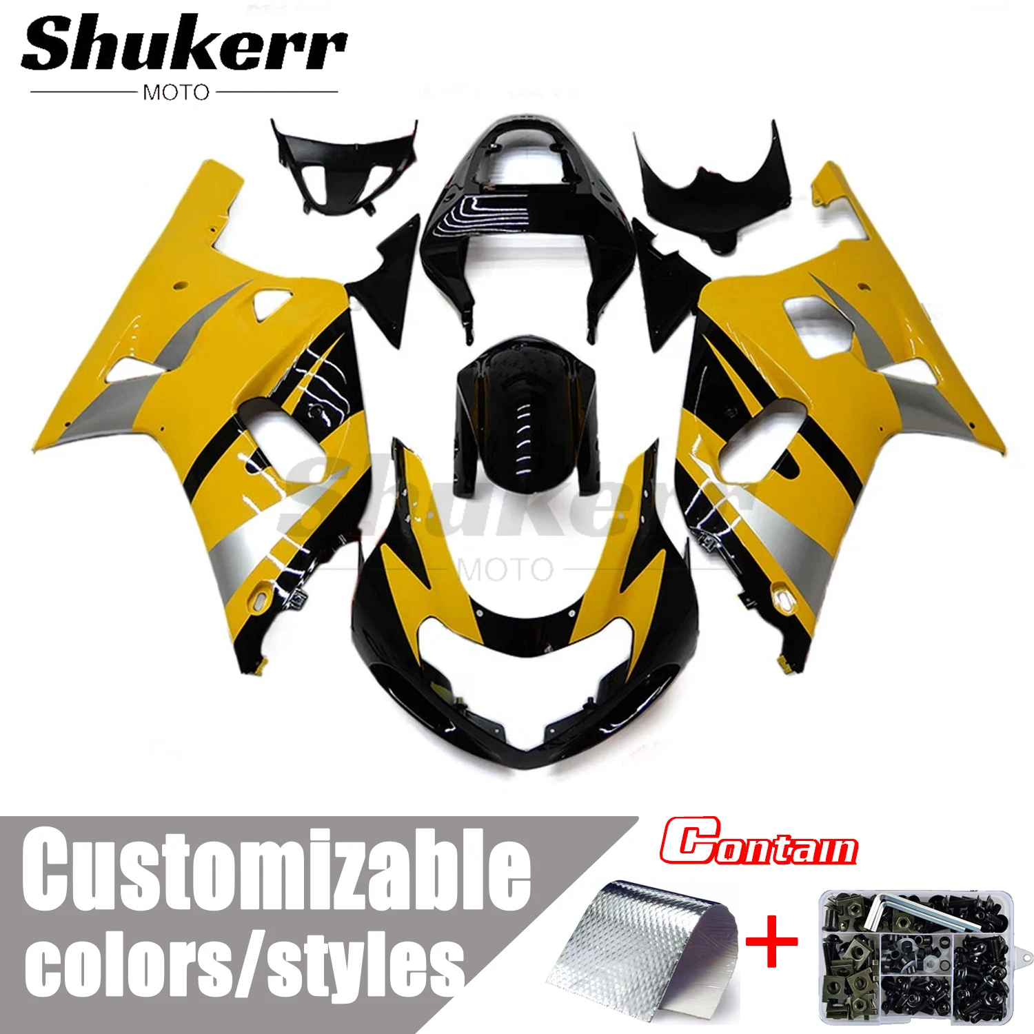 

New Abs Motorcycle Plastics Fairing Kit Injection Mold Bodywork Panel Kit Fit for Suzuki Gsxr600 Gsxr750 2000-2003 K1 2001 2002