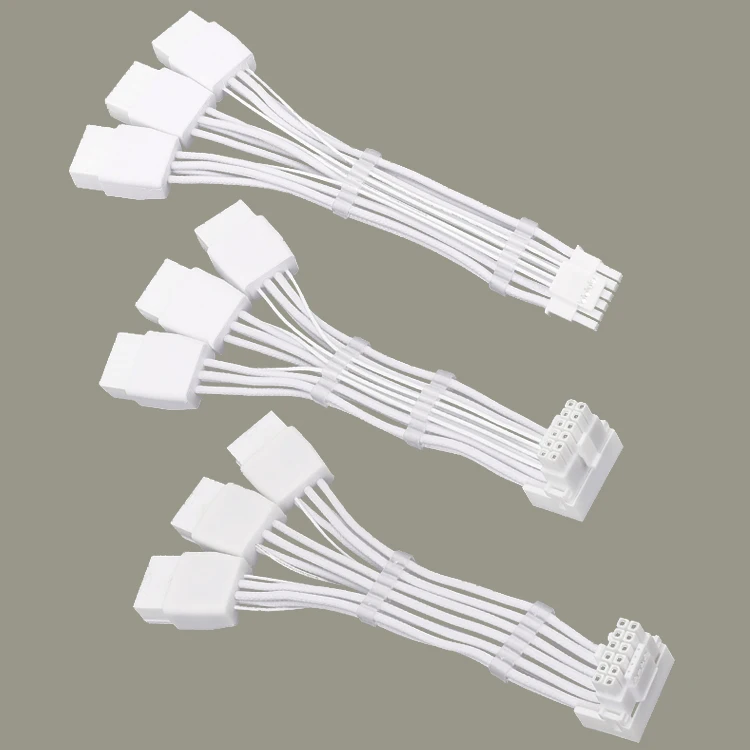 RGEEK 12VHPWR 3 * 8PIN to 16PIN (12+4Pin) Graphics Card Cable GPU Extension Cable, Compatible Old PSU with New GPU