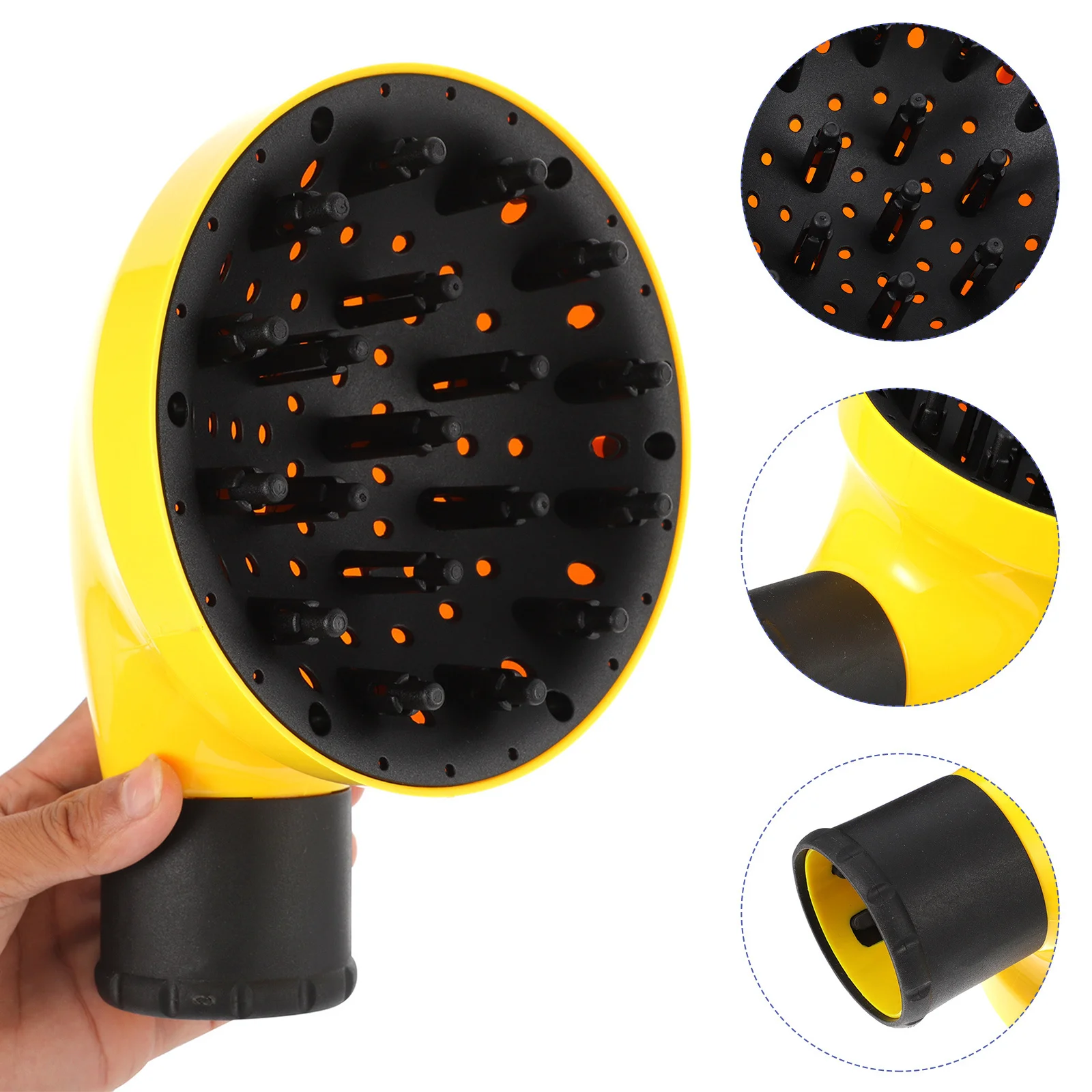 Diffuseur de cheveux en plastique de qualité pour cheveux bouclés et ondulés, résultats durables, facile à transporter, cadeau parfait pour la famille des amis