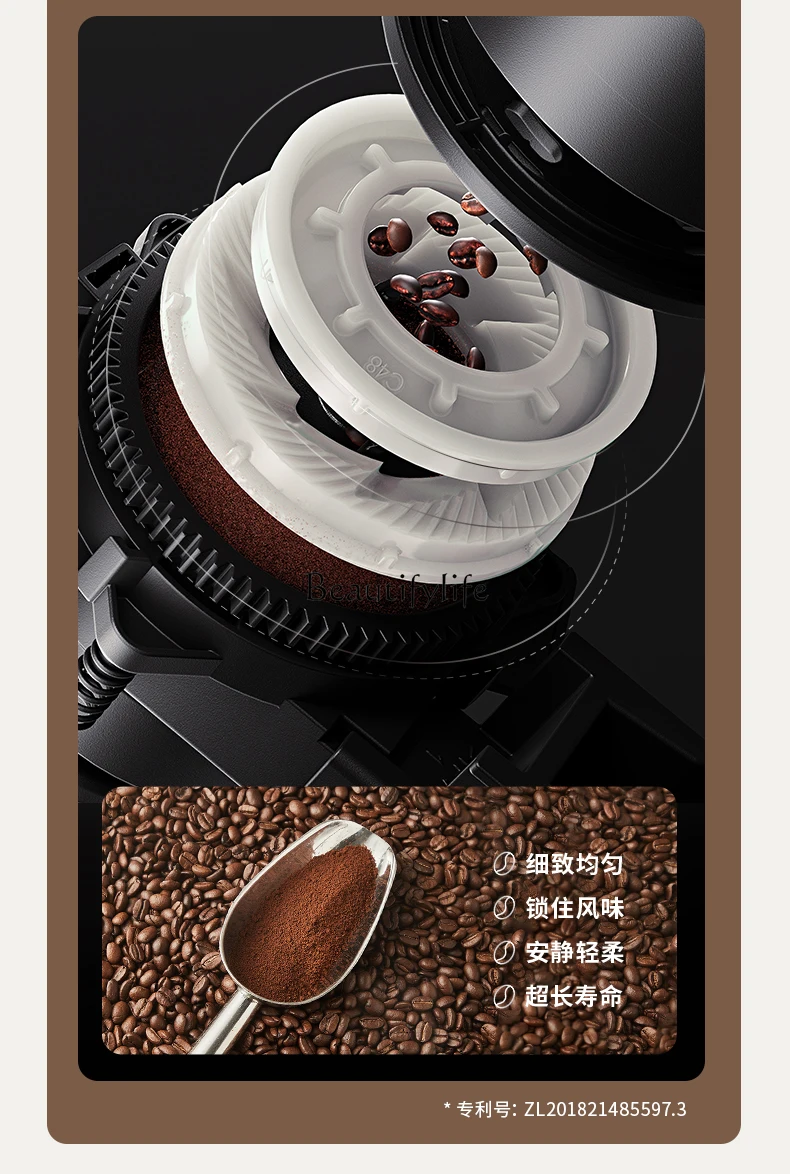 Fully automatic Italian coffee machine touch screen one-click grinding commercial coffee machine