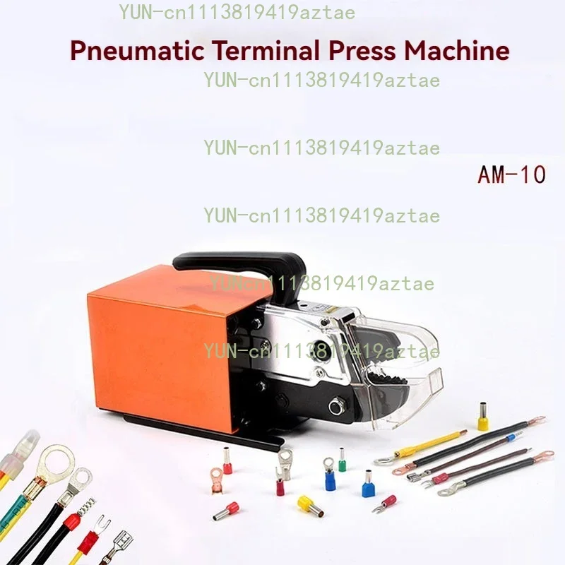 0.25-16mm² Pneumatic Terminals Crimping Tool With 4 Optional Crimping Dies Wire Connector AM-10