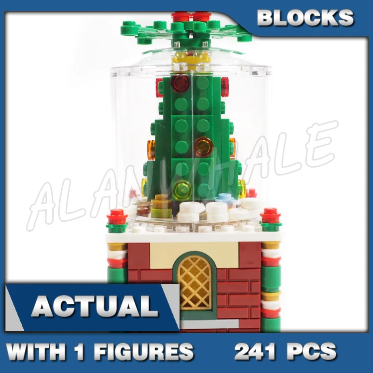 

241pcs Creative Snowglobe Santa Christmas Tree Snowflake Secret Drawer 36004 Building Blocks toys Compatible With Model