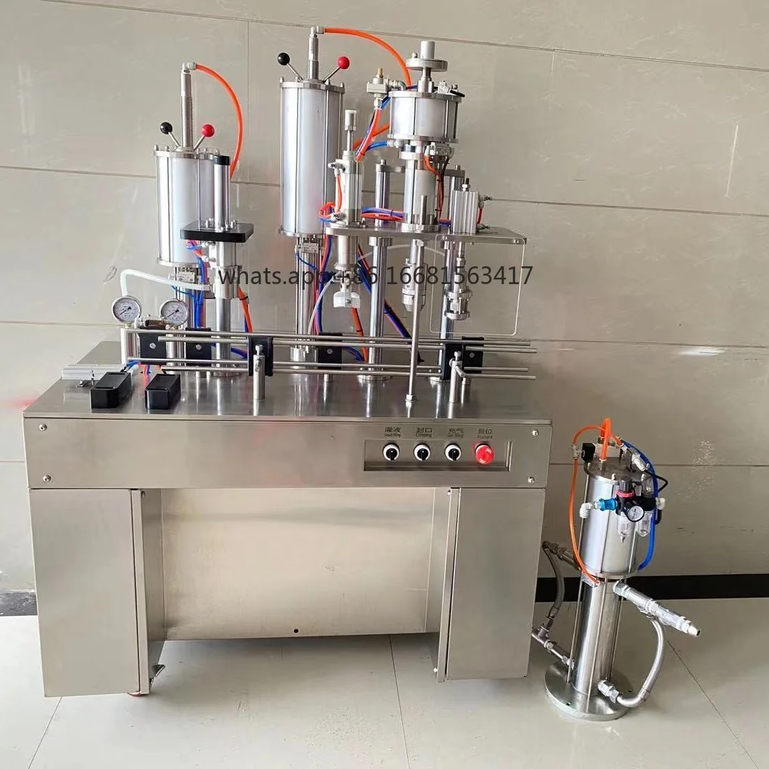 Semi-automatic Aerosol Can Filling Machine For Spray Paint