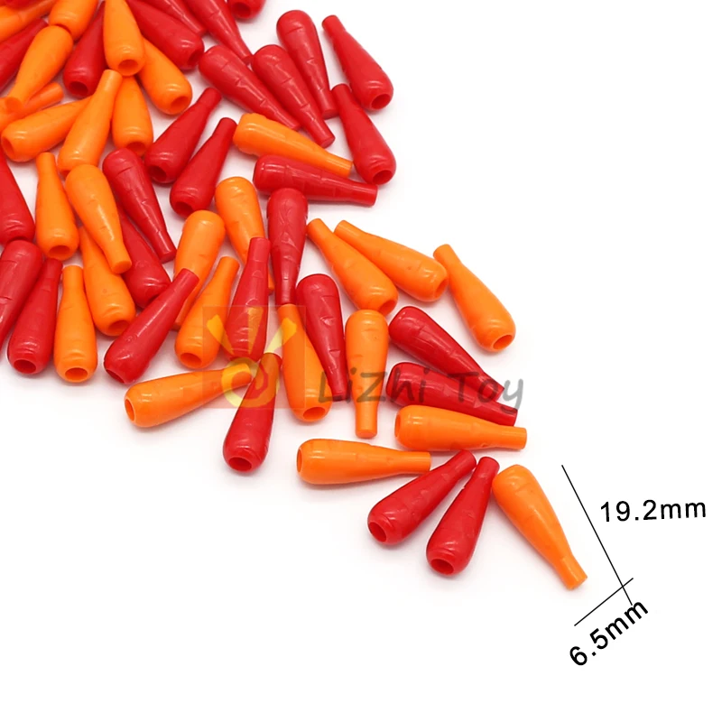 MOC Bricks Plant Stem with Bar Carrot Top Twig Club Compatible Building Block Compatibel 33172 33183 Vegetable Food Farmland Toy view 2