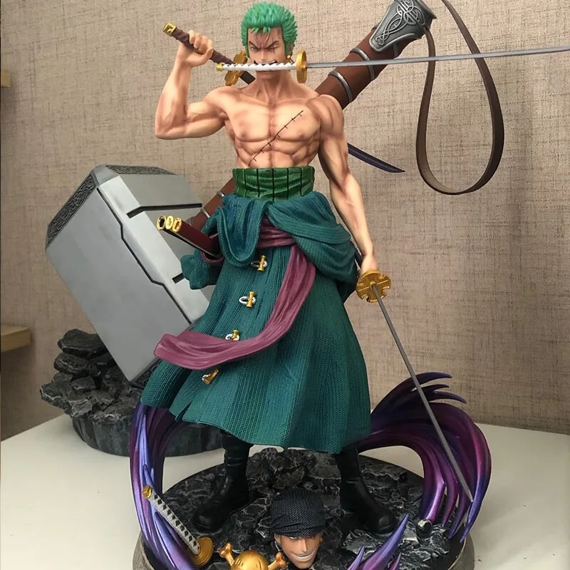 

One Piece Anime Figure Roronoa Zoro Monkey D. Luffy Action Figures Statue Collection Desktop decoration toys model Pendant Gifts