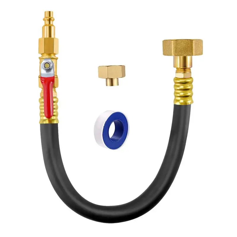 Sprinkler Winterization Kit Male And Female Quick Connecting Adapter With Shut-Off Valve Air Compressor Quick Connect Kit For