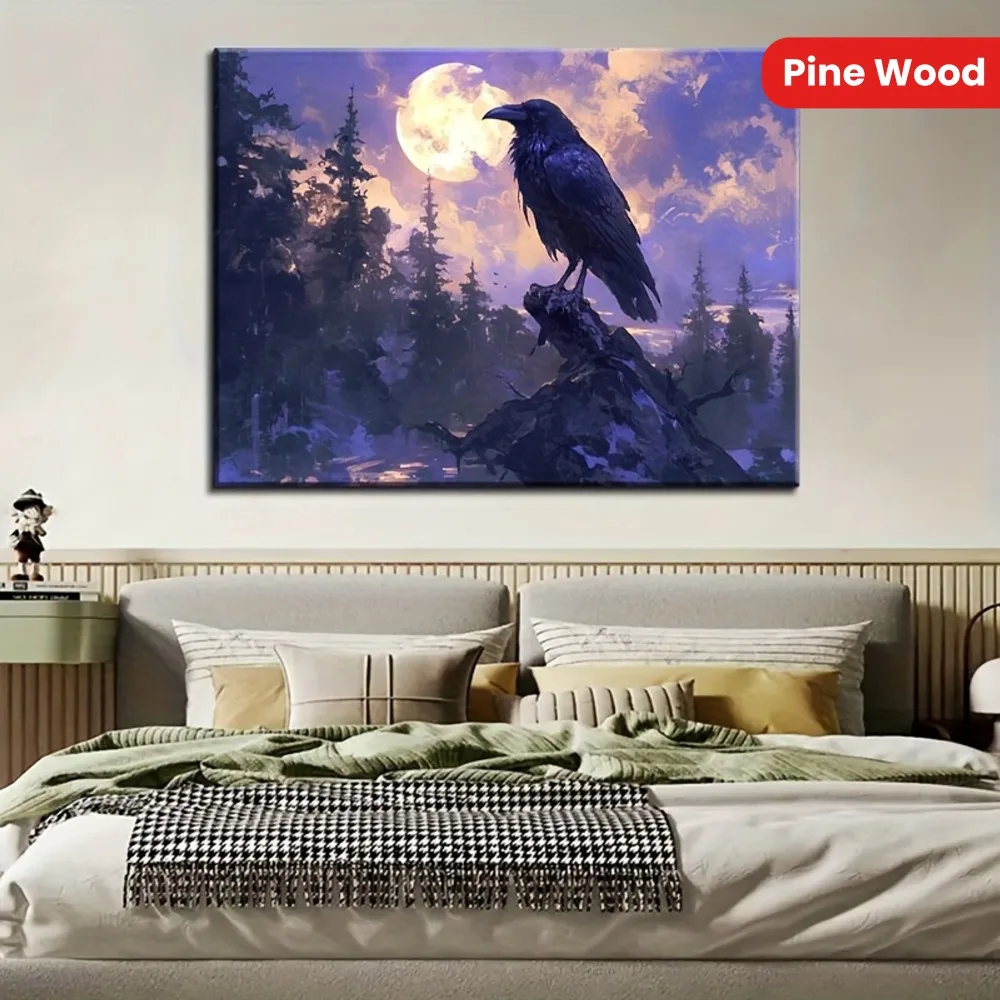 

1.5 inch solid wood picture frame, Halloween headstone picture wall decoration, bedroom living room party decoration