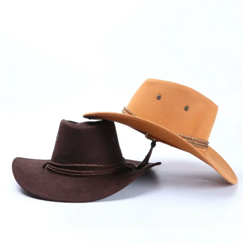 Cool Western Cowboy Hats Men Sun Visor Cap Women Travel Performance Western Hats Chapeu Cowboy Summer