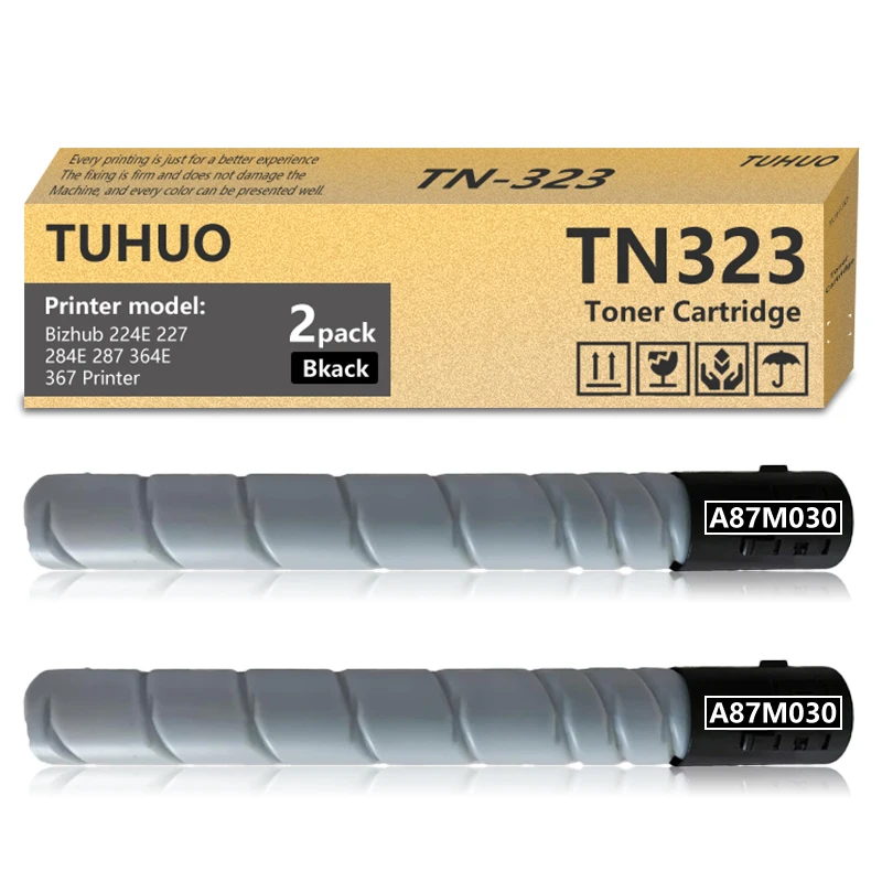

TN322 TN323 Тонер-картридж, совместимый с принтером Konica Minolta TN322 TN323 A33K030 A87M030 Bizhub 224E 227 284E 287 364E 367