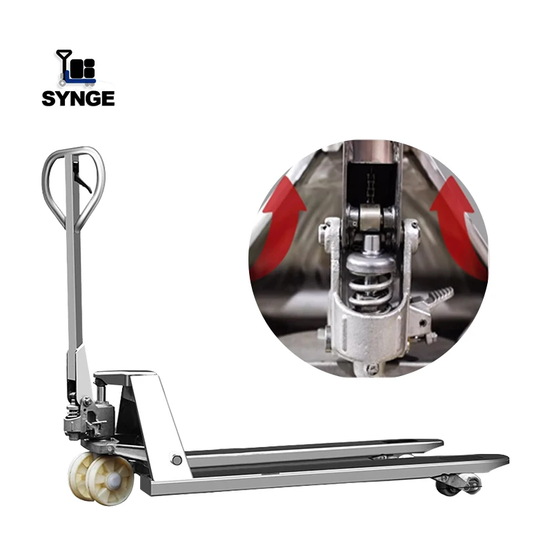 

SYNGE 2ton Warehouse Use Manual Forklift Stainless Steel Hand Pallet Truck