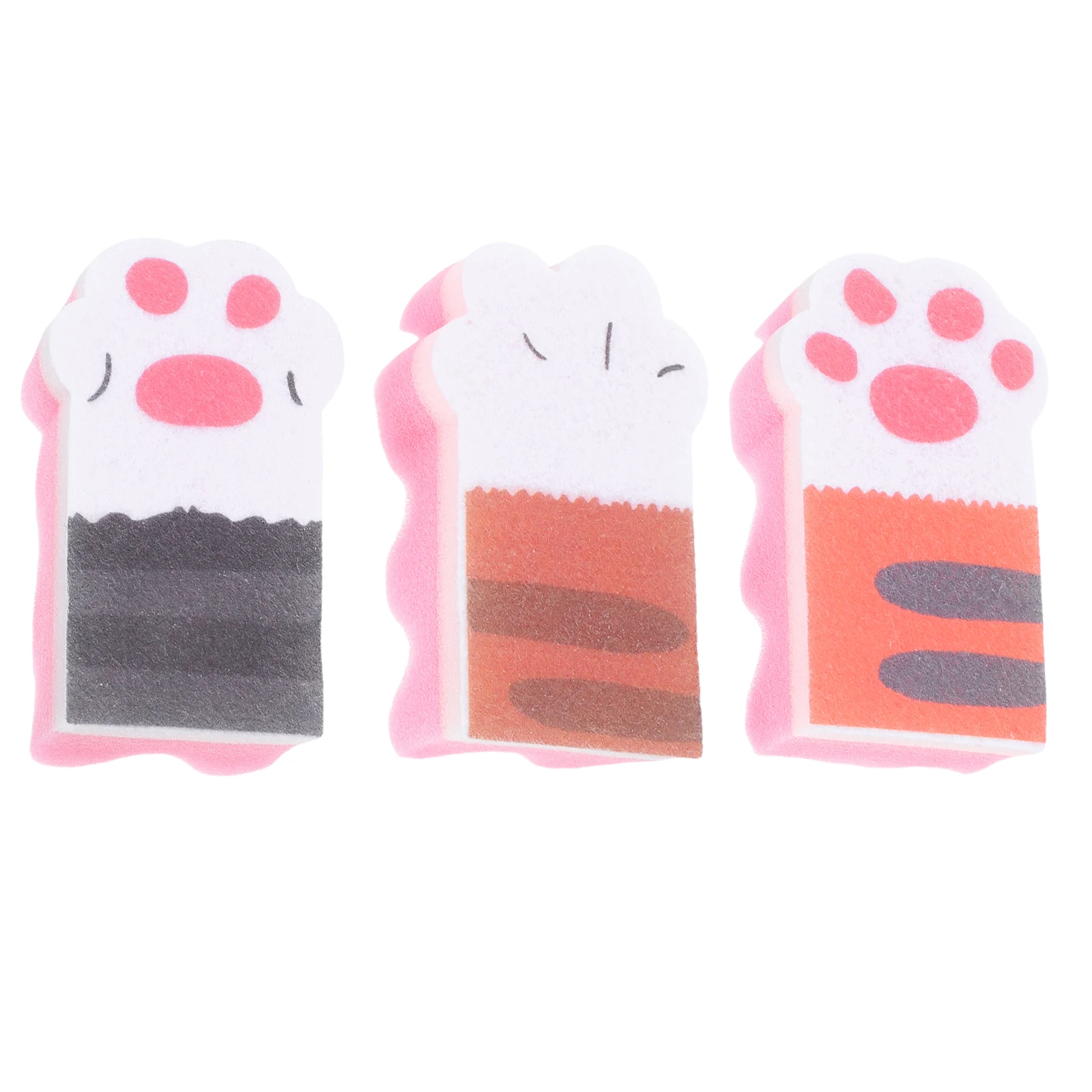 

3pcs Claw Thickened Sponge Sponge Thickened Dishwashing Kitchen Cleaning Supplies Reusable No Scratch Random Color