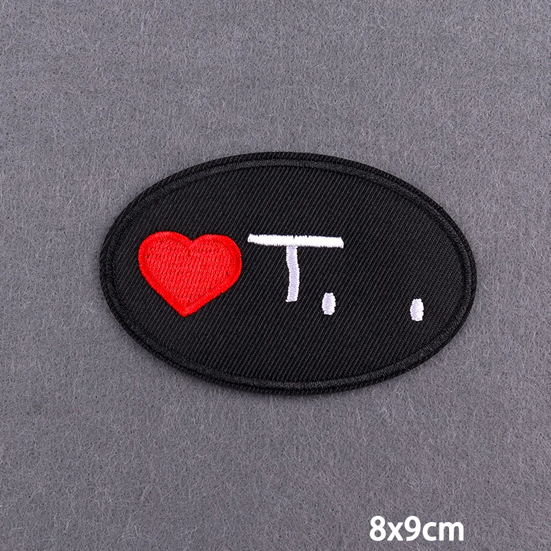 Rosa Herz Niedliche Stickerei-Aufnäher für Hüte/T-Shirts/Jeans Mädchen Kinder Aufbügelbare Aufnäher für Kleidung Mut Liebe Bügelbare Aufnäher DIY – Detail 3