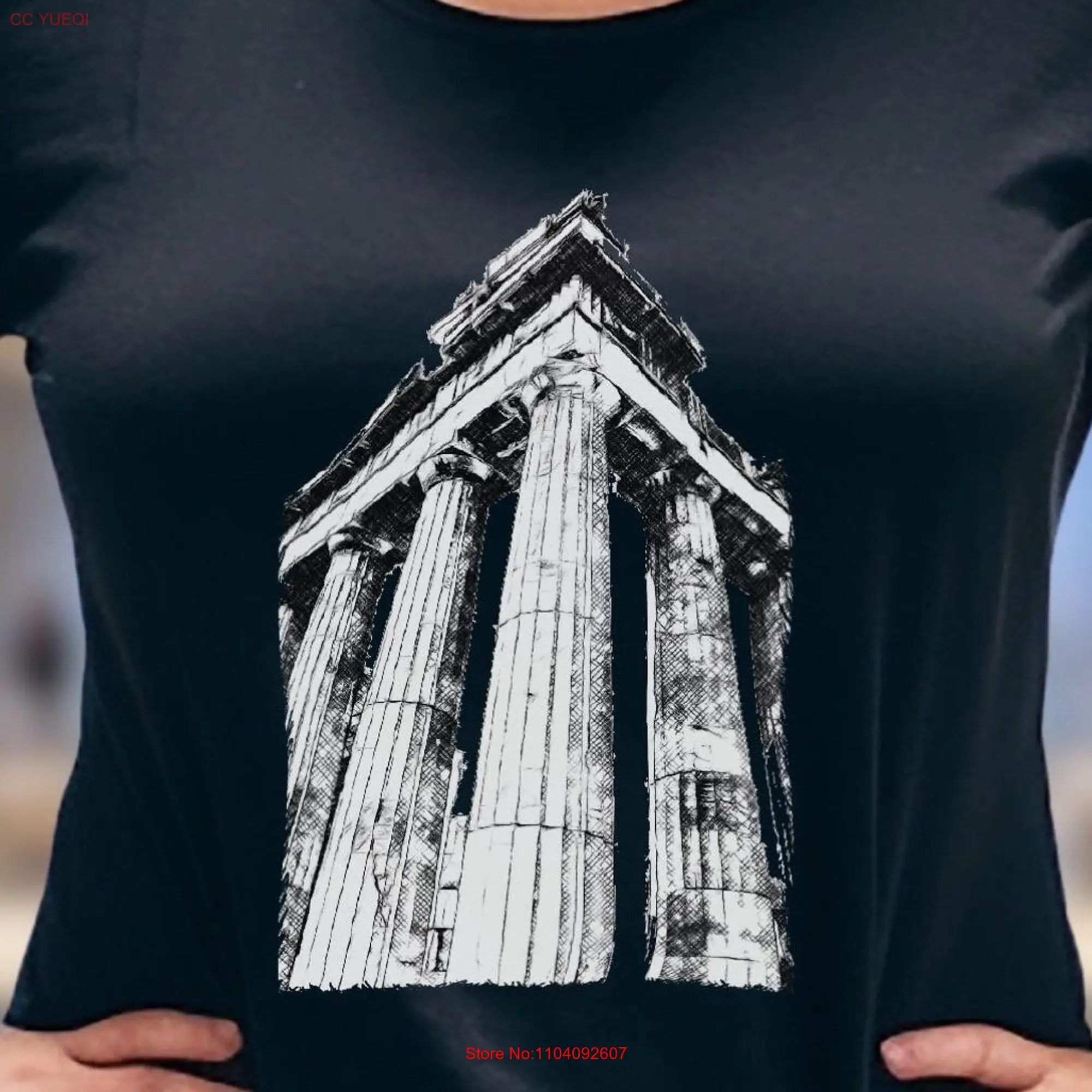 Parthenon temple Athens T SHIRT original enhanced photo art classic ancient architecture top premium unisex tee cool