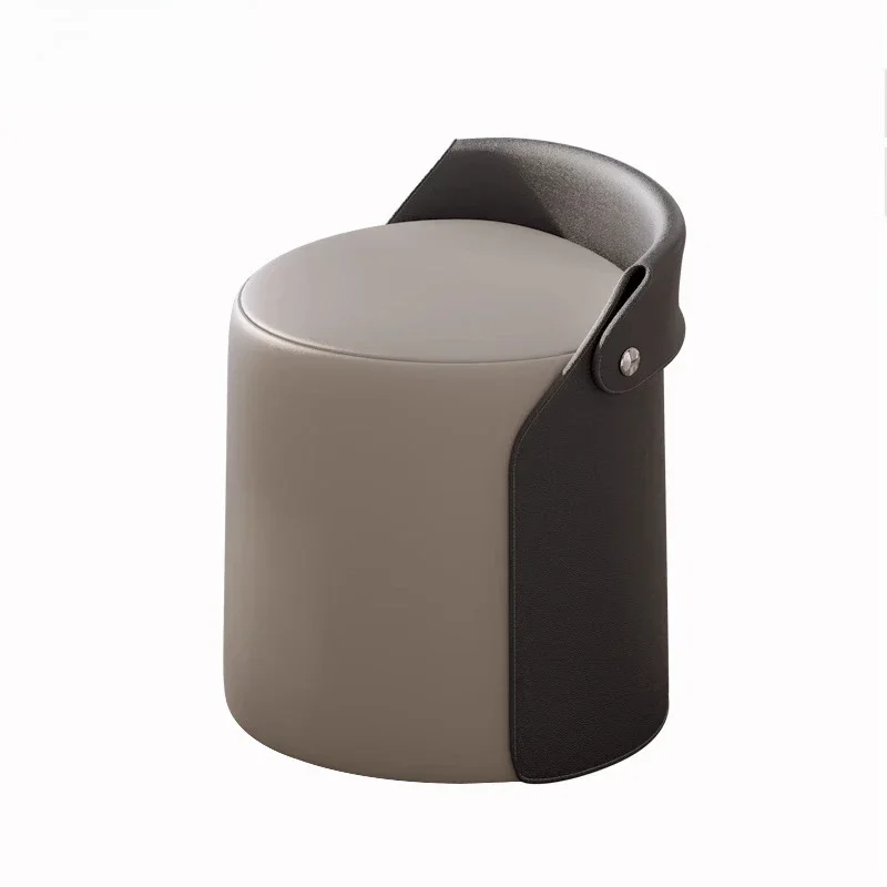 

Leather makeup stool Italian dressing stool Bedroom home shoe changing stool