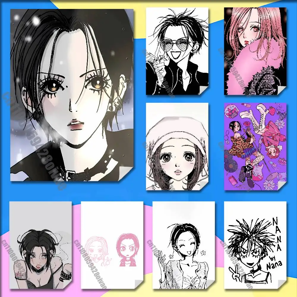 

Anime N-Nana Osakis Hachis Poster Wall Murals For Home 21x30cm Self-adhesive Decoration Sticker Playbill Cover